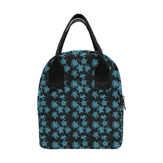 Tribal Turtle Polynesian Themed Design Insulated Lunch Bag