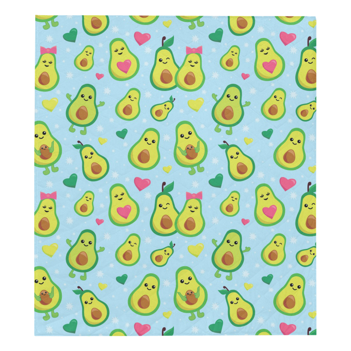 Avocado Pattern Print Design AC09 Premium Quilt