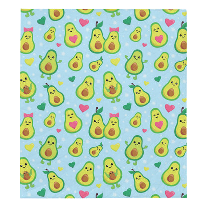 Avocado Pattern Print Design AC09 Premium Quilt
