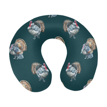 Turkey Pattern Print Design 03 U-Shaped Travel Neck Pillow