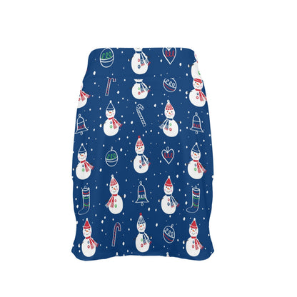 Snowman Print Design LKS306 17" Golf & Pickleball Skort with Pockets