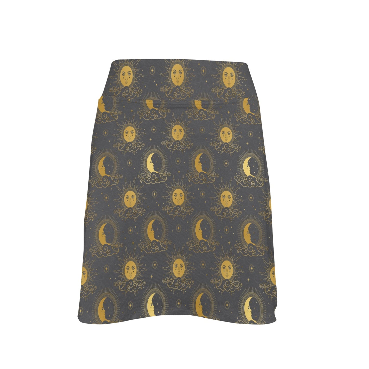 Sun Moon Print Design LKS305 17" Golf & Pickleball Skort with Pockets