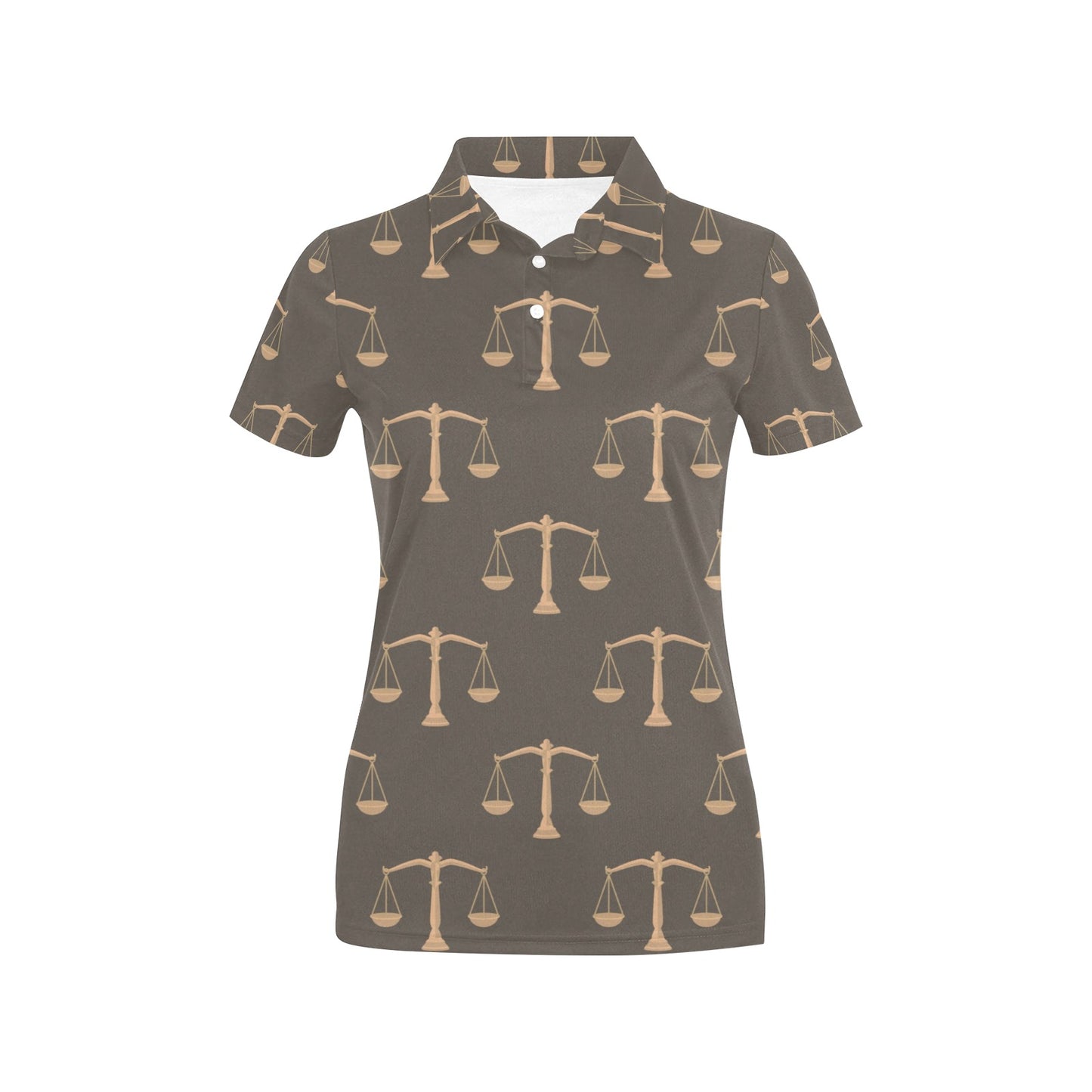 Libra Pattern Print Design 01 Women's Polo Shirt
