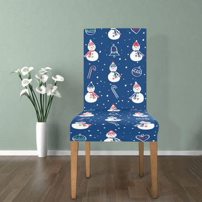 Snowman Print Design LKS306 Dining Chair Slipcover