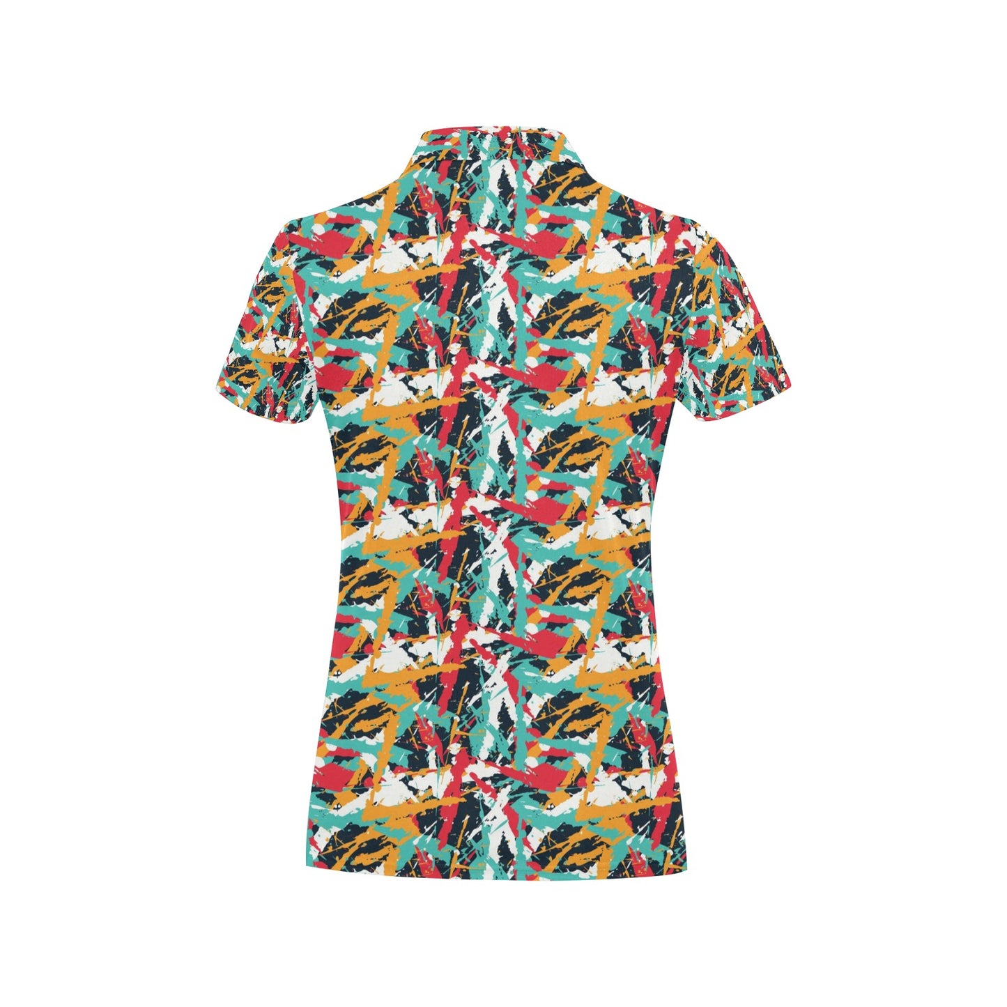 Splatter Print Design LKS304 Women's Polo Shirt