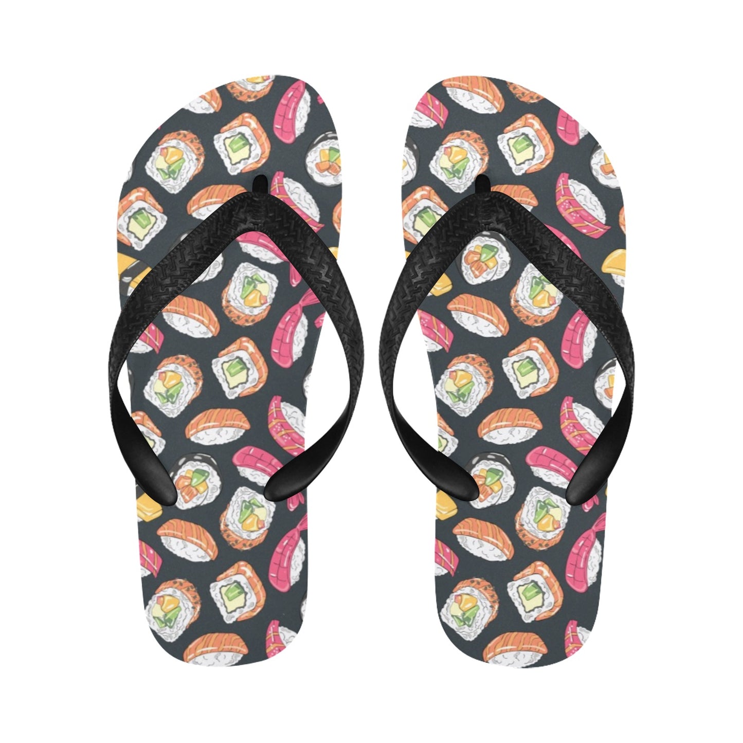 Sushi Print Design LKS306 Flip Flops