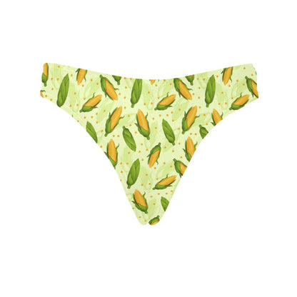 Agricultural Fresh Corn cob Print Pattern Women's Thongs
