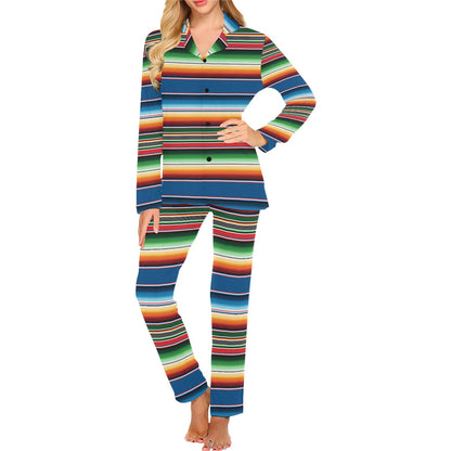 Serape Print Design LKS303 Women's Long Pajama Set