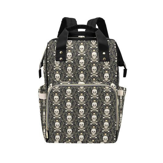 Skull King Print Design LKS307 Diaper Bag Backpack