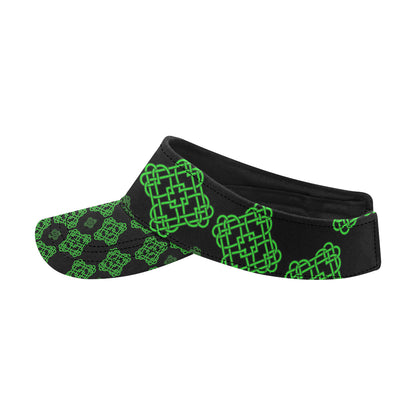 Celtic Knot Green Neon Design Unisex Sun Visor