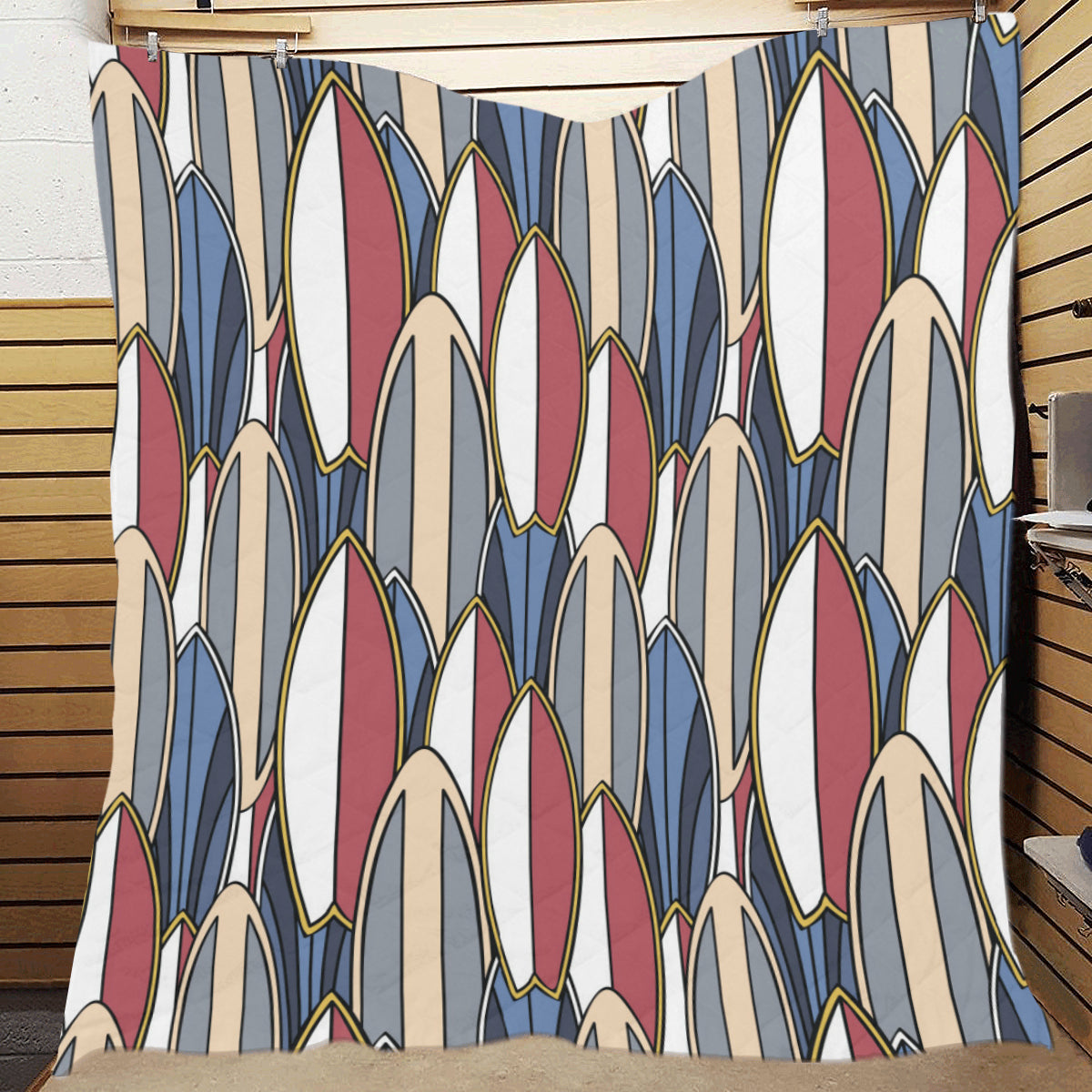 Surf board Pattern Premium Quilt