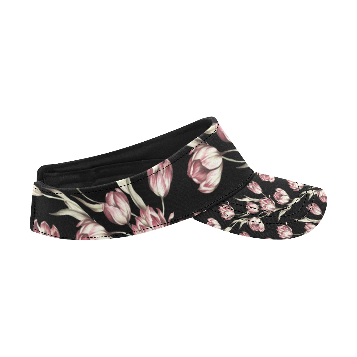 Tulip Pink Pattern Print Design TP02 Unisex Sun Visor