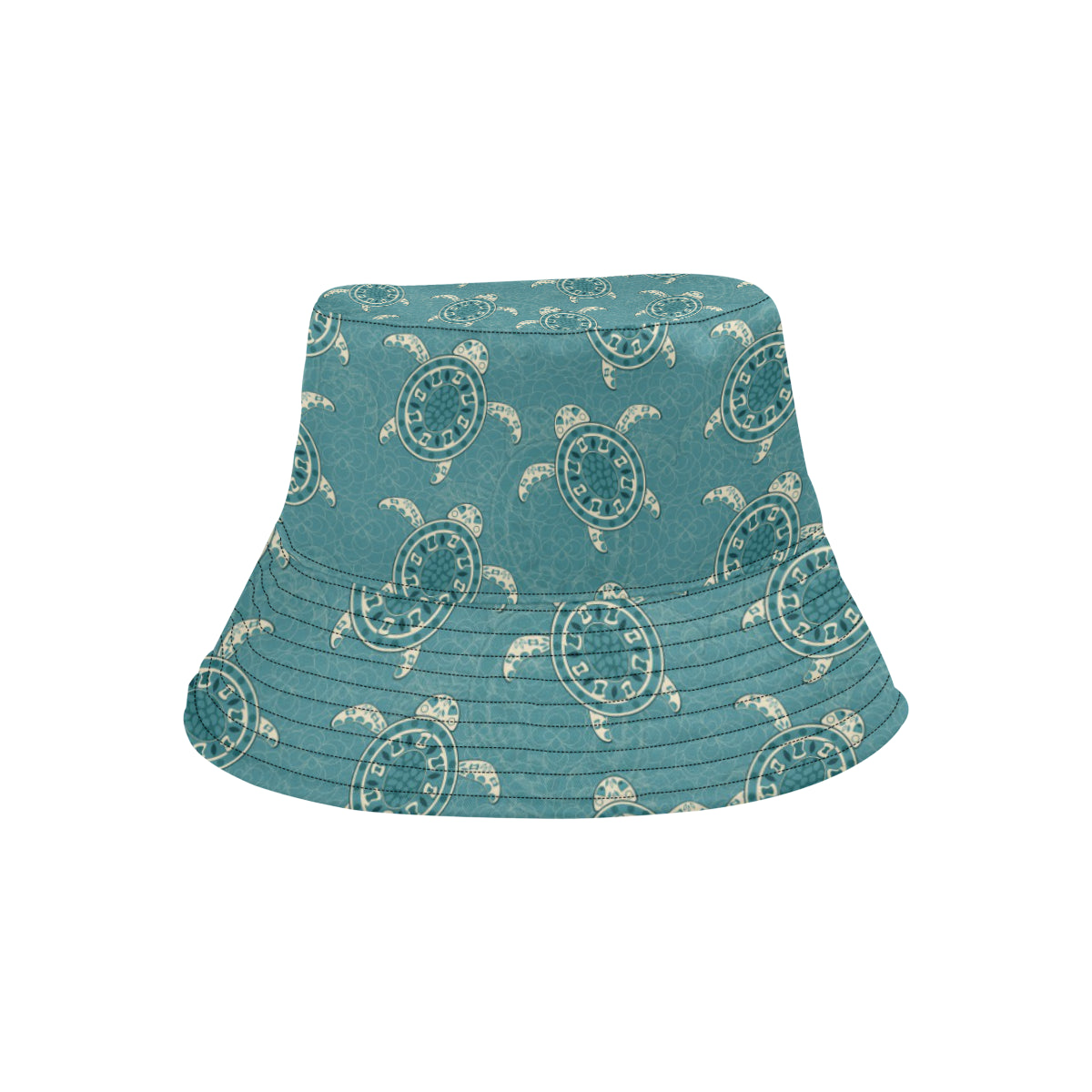 Sea Turtle Pattern Print Design T02 Unisex Bucket Hat