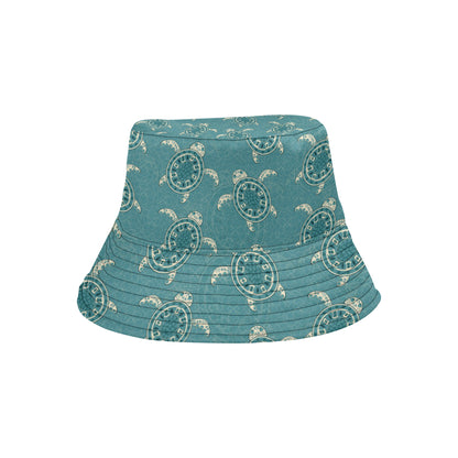 Sea Turtle Pattern Print Design T02 Unisex Bucket Hat