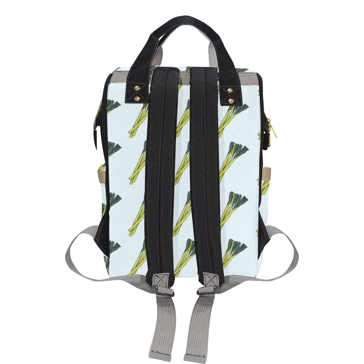 Leek Pattern Print Design 03 Diaper Bag Backpack
