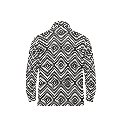 Tribal Pattern Print Design LKS303 Long Sleeve Polo Shirt For Men's