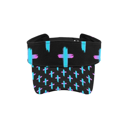 Christian Cross neon Pattern Unisex Sun Visor