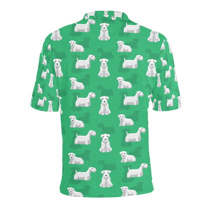 Sealyham Terriers Print Design LKS301 Men Polo Shirt