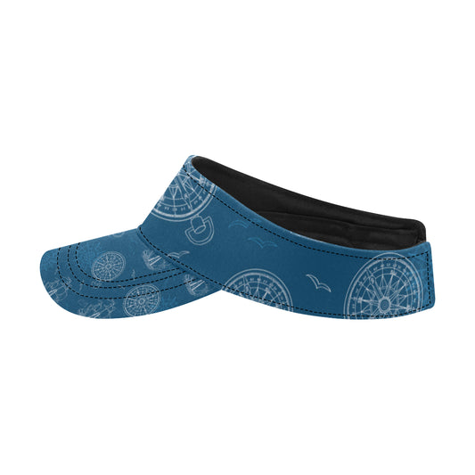 Nautical Pattern Print Design A04 Unisex Sun Visor