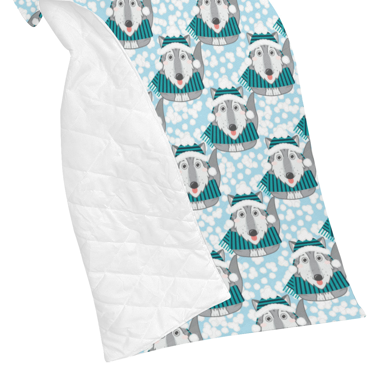 Alaskan Malamute Pattern Print Design 01 Premium Quilt