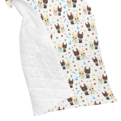 Chihuahua Pattern Print Design 06 Premium Quilt
