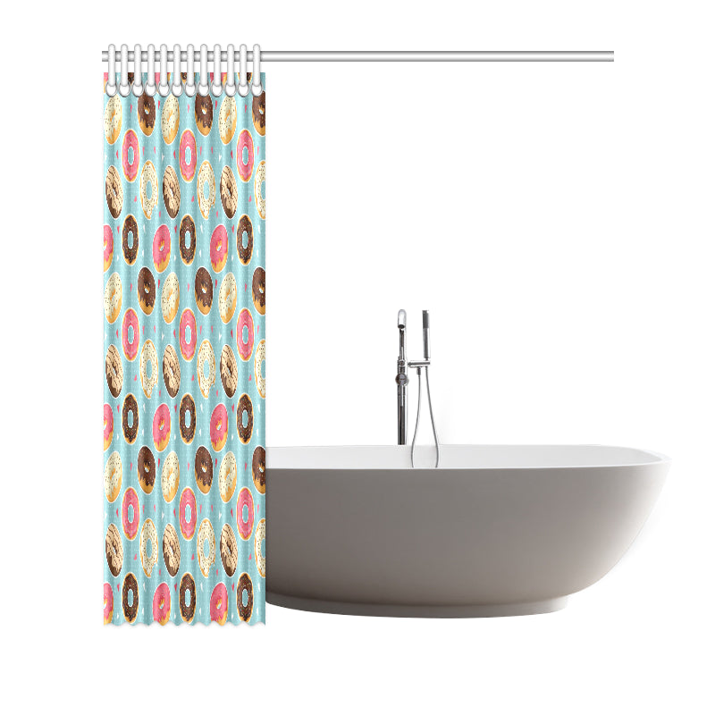 Donut Pattern Print Design DN04 Shower Curtain