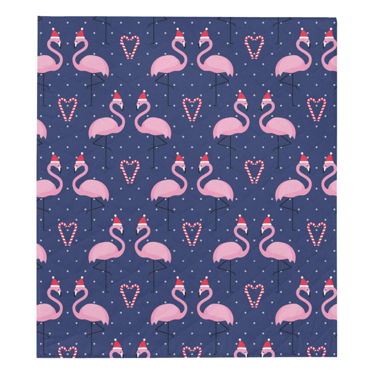 Flamingo Christmas Premium Quilt