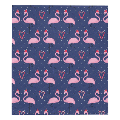 Flamingo Christmas Premium Quilt