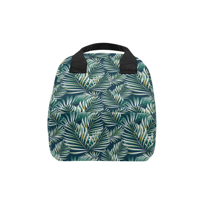 Sun Spot Tropical Palm Leaves hower Curtain Insulated Lunch Bag
