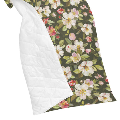 Apple blossom Pattern Print Design AB01 Premium Quilt