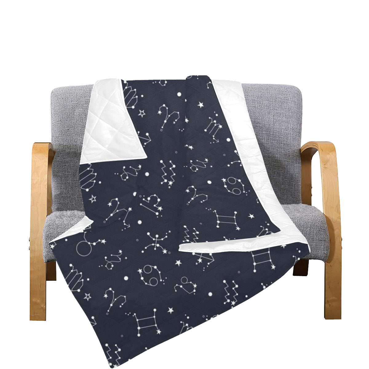 Constellation Pattern Print Design 05 Premium Quilt