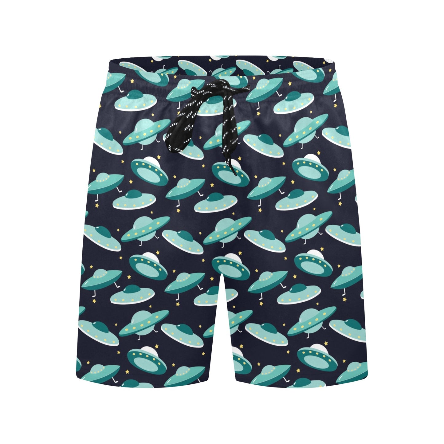 UFO Print Design LKS304 Men's Swim Trunks Beach Shorts
