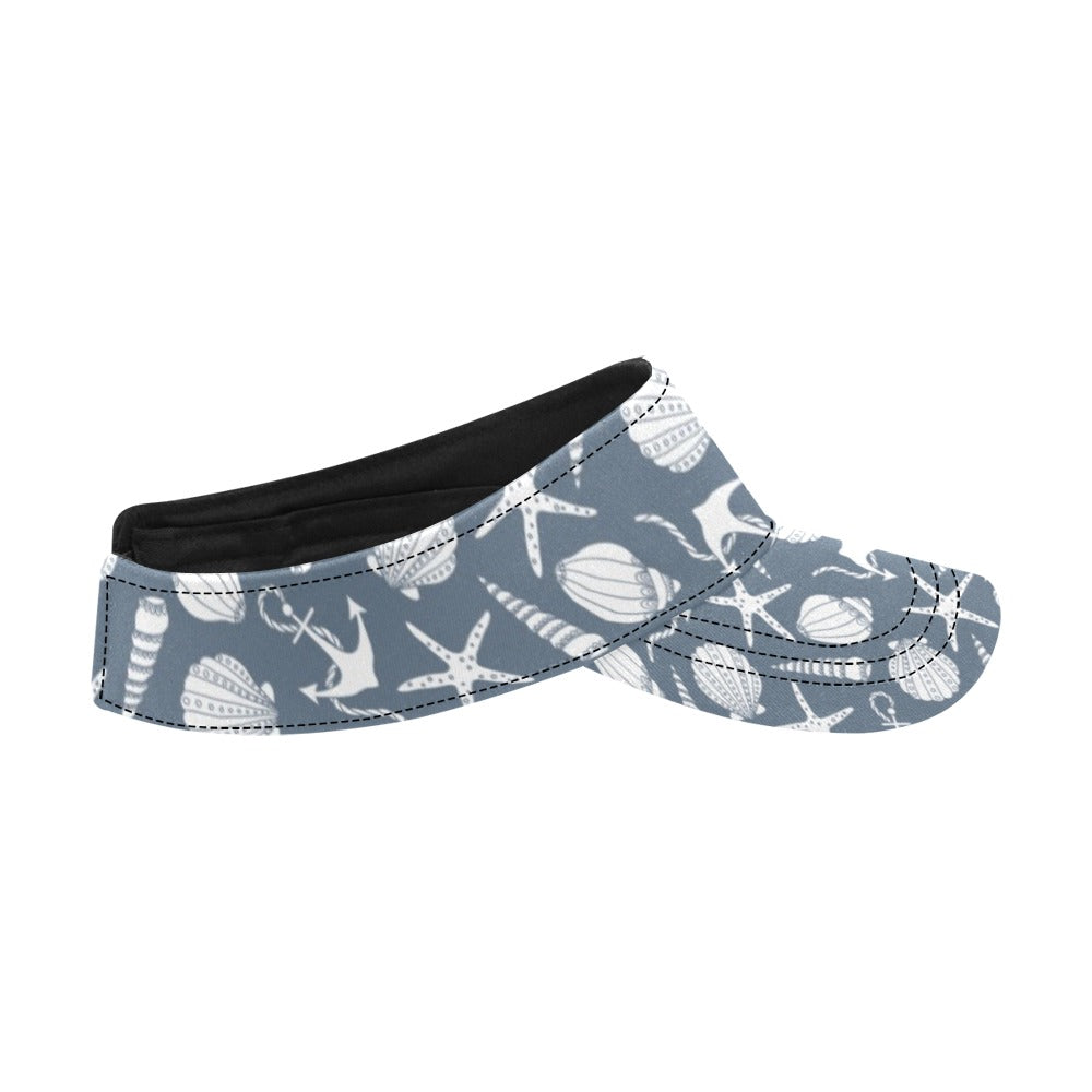 Seashell Print Design LKS306 Unisex Sun Visor