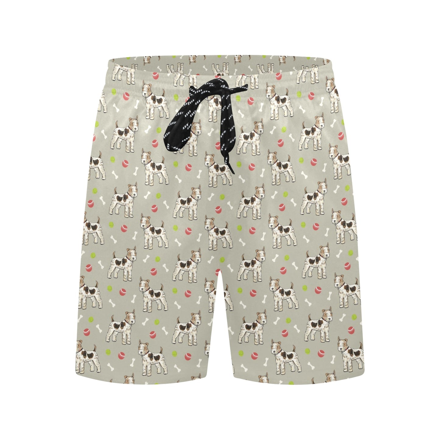 Toy Fox Terriers Print Design LKS301 Men's Swim Trunks Beach Shorts