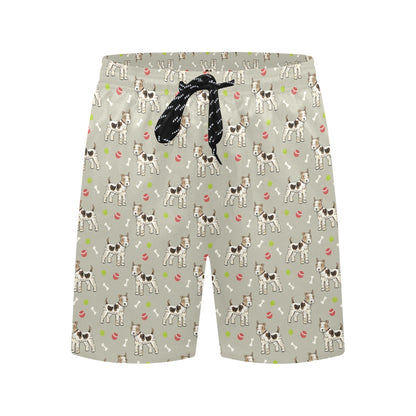 Toy Fox Terriers Print Design LKS301 Men's Swim Trunks Beach Shorts