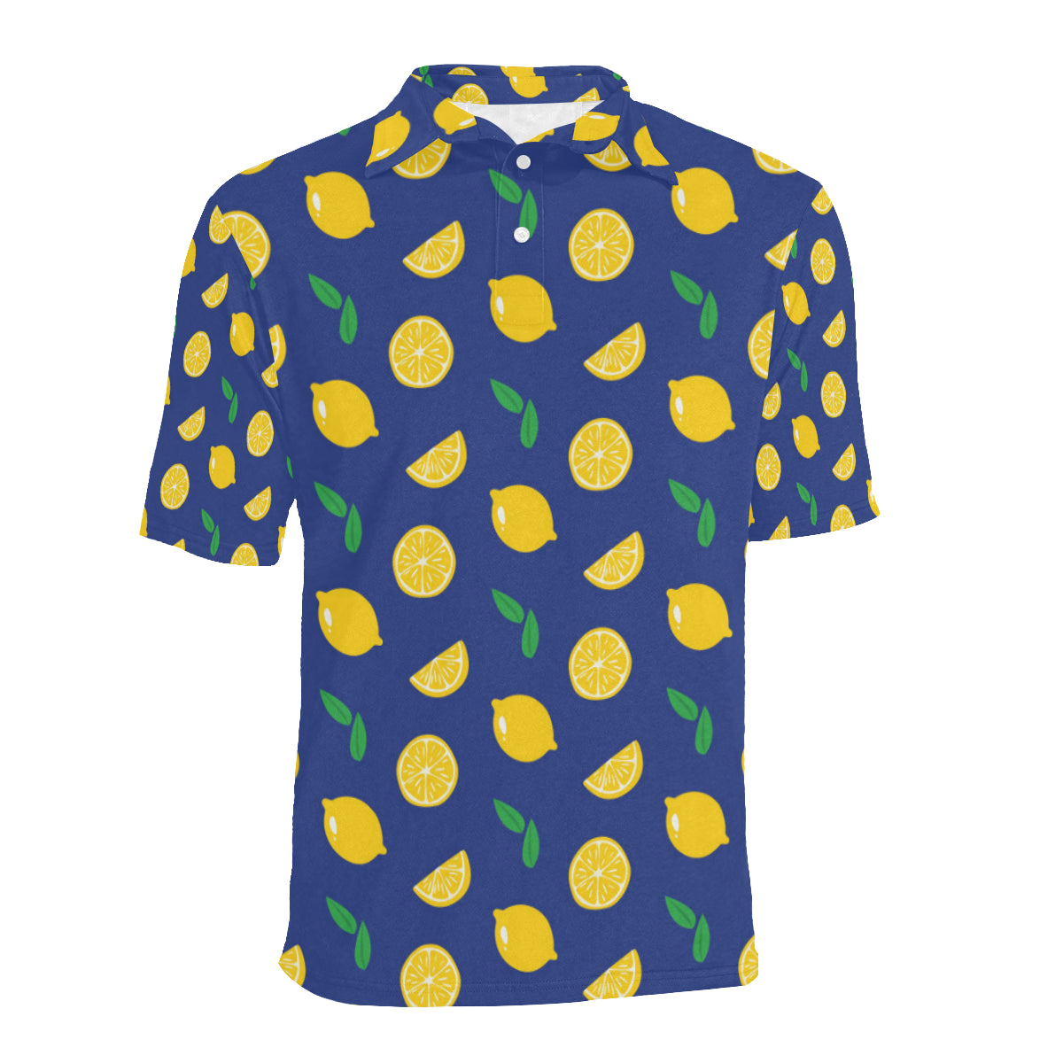 Citrus  Pattern Print Design 02 Men Polo Shirt