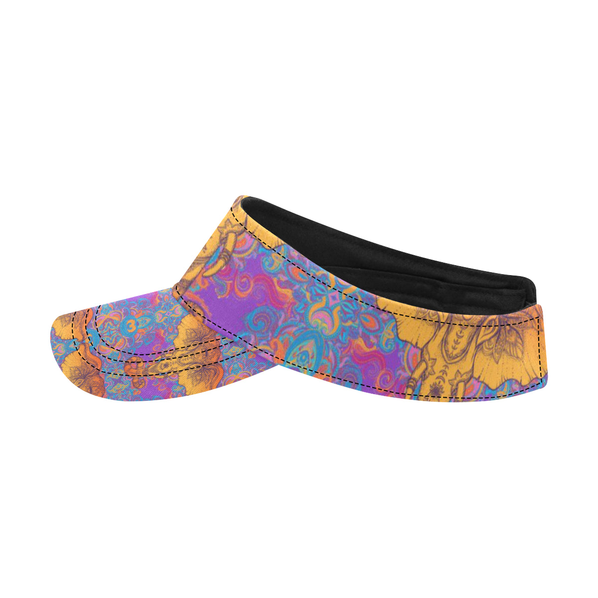 Gold Elephant Indian Unisex Sun Visor