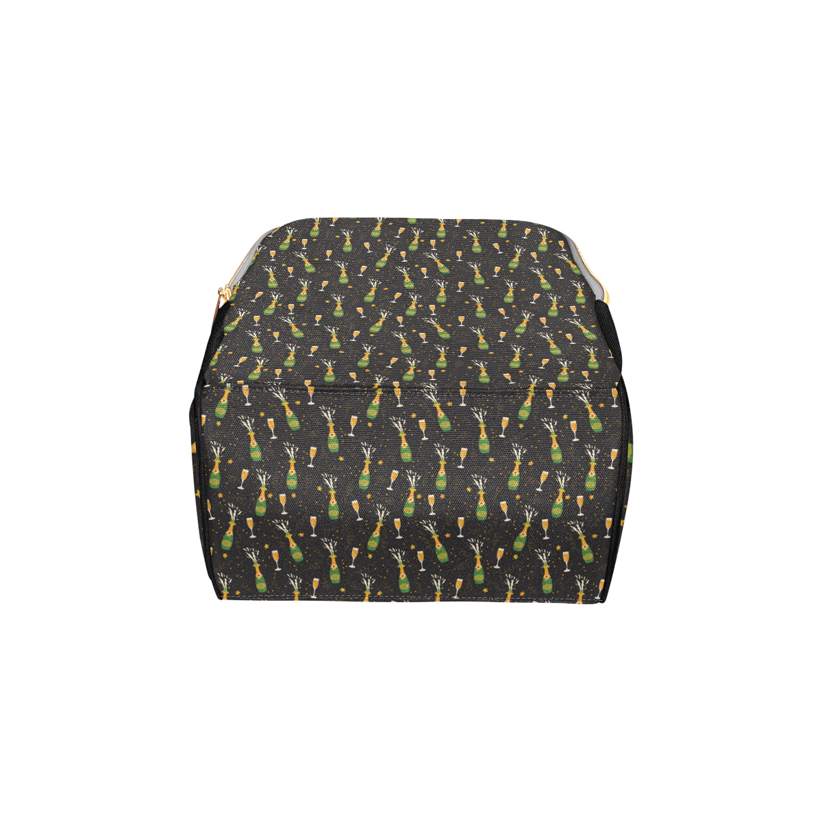 Champagne Pattern Print Design 04 Diaper Bag Backpack