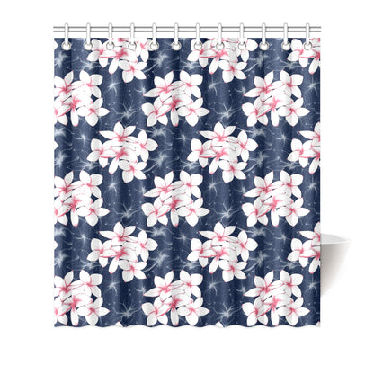 Plumeria Pattern Print Design PM017 Shower Curtain