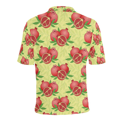 Pomegranate Pattern Print Design PG07 Men Polo Shirt
