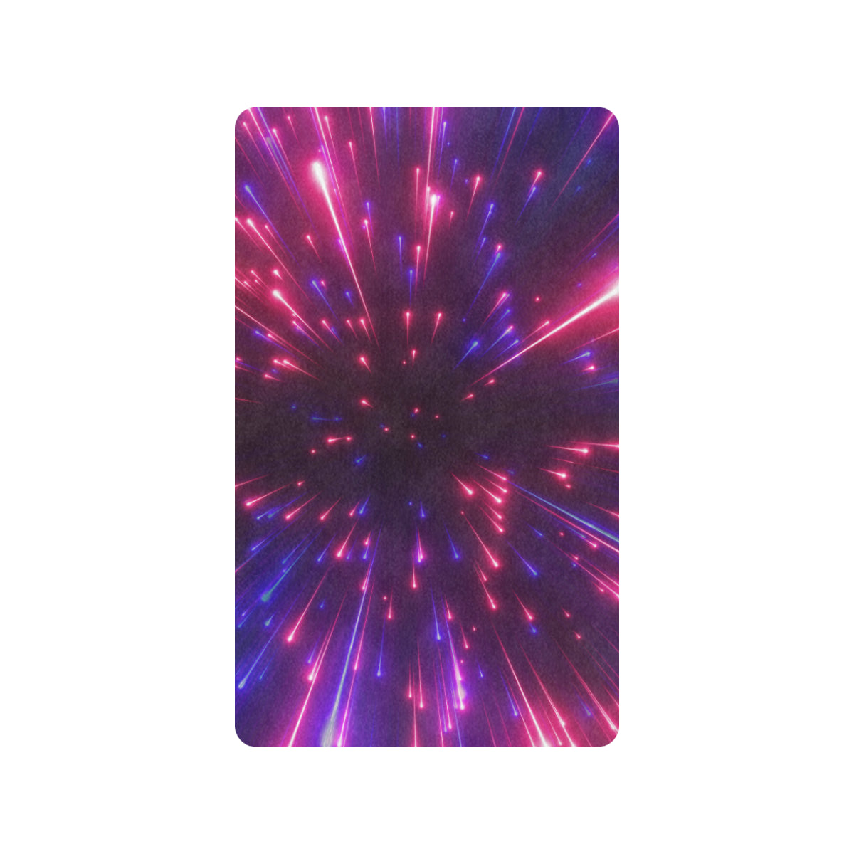 Celestial Purple Blue Neon Speed Light Rubber Doormat