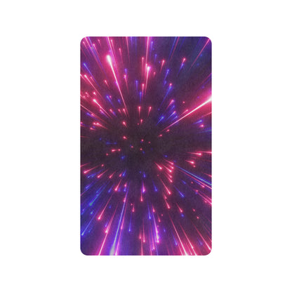 Celestial Purple Blue Neon Speed Light Rubber Doormat