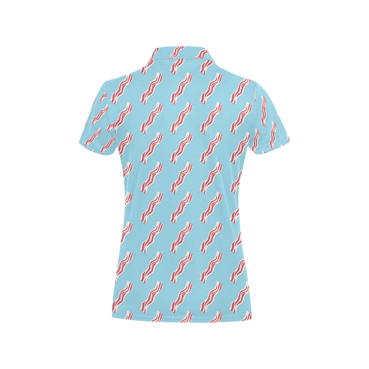 Bacon Pattern Print Design 03 Women's Polo Shirt