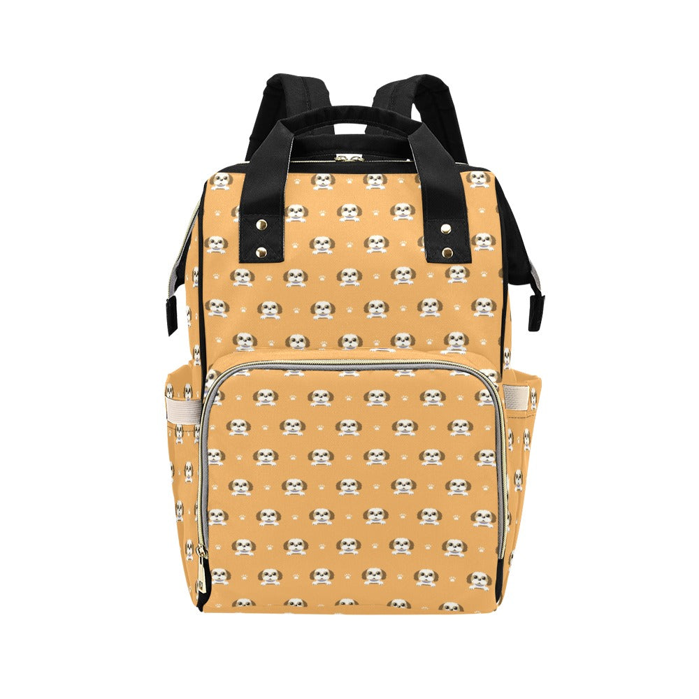 Shih Tzu Print Design LKS303 Diaper Bag Backpack