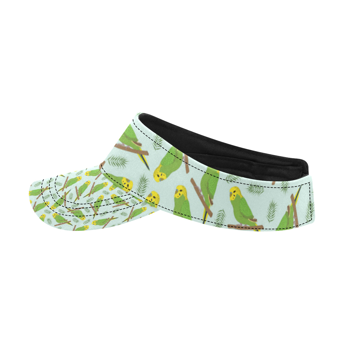 Budgerigar Pattern Print Design 04 Unisex Sun Visor