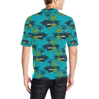 Pacific island Pattern Print Design A01 Men Polo Shirt