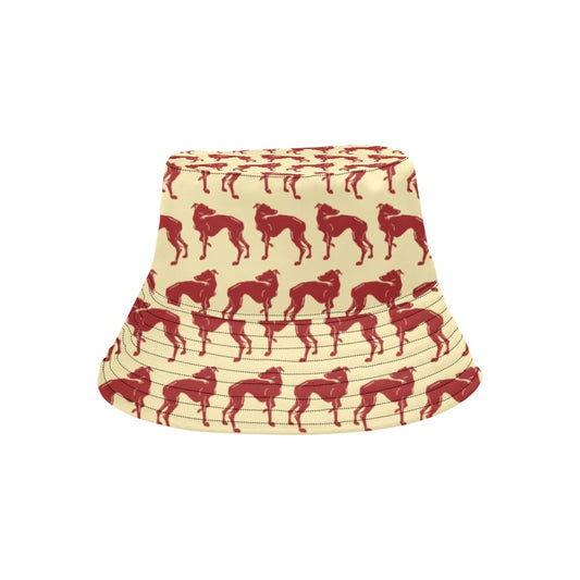 Whippets Print Design LKS301 Unisex Bucket Hat