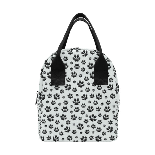 Paw Themed Print Insulated Lunch Bag