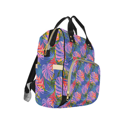 Tropical Flower Pattern Print Design TF025 Diaper Bag Backpack