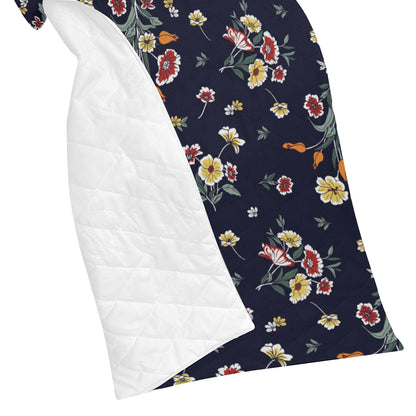 Summer Floral Pattern Print Design SF01 Premium Quilt